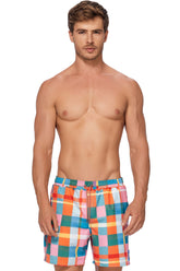 LEO BLOCK SWIM TRUNKS