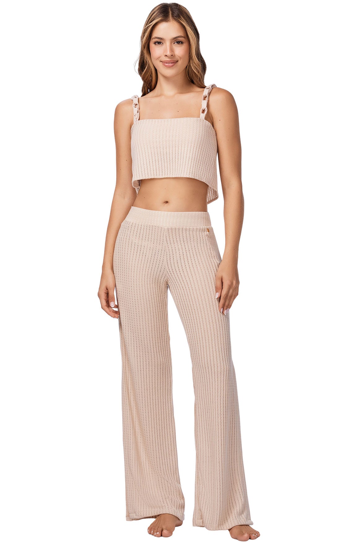 CROP TOP ROSE CAMEL
