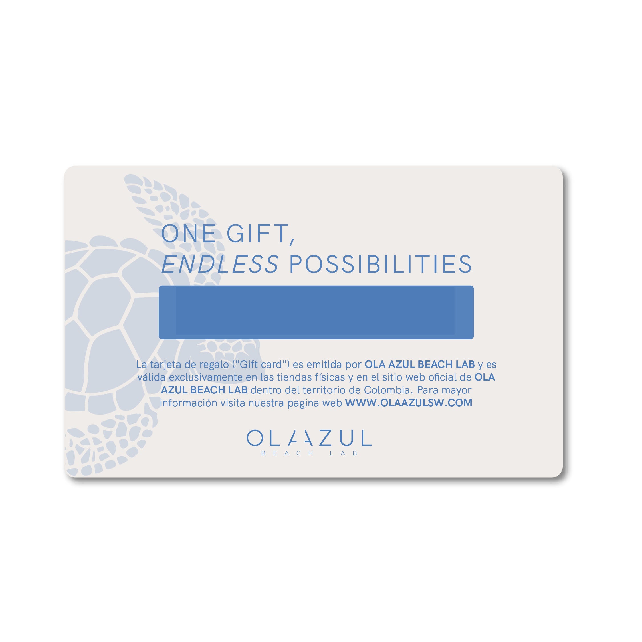 Gift Card Física Ola Azul
